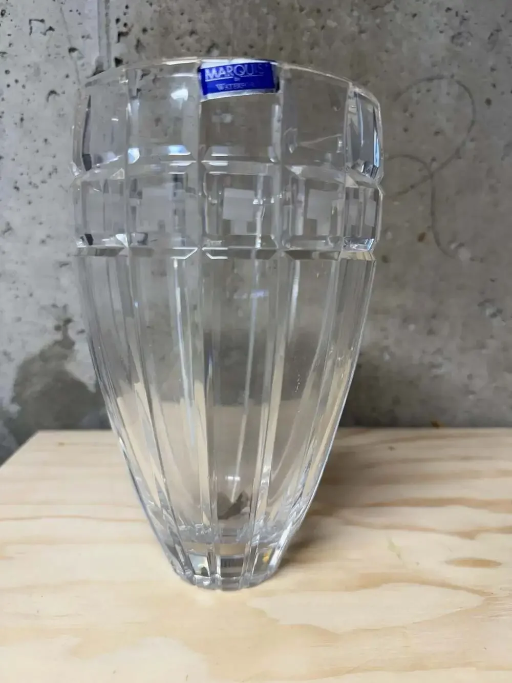 Marquis by Waterford Quadrata Crystal Vase 8-inch